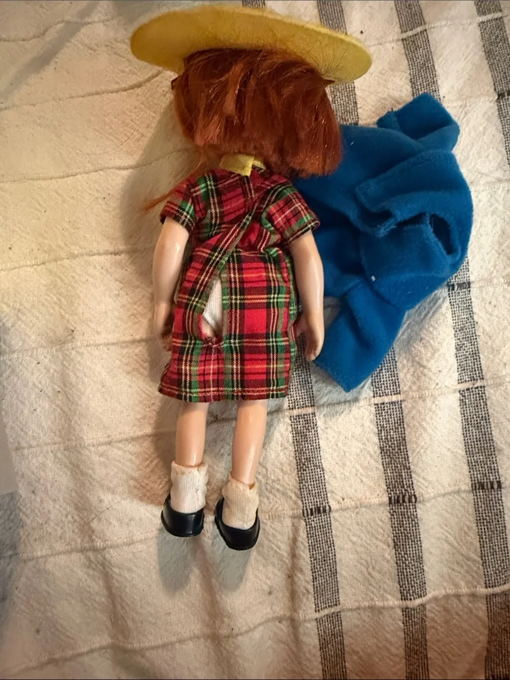 Madeline Doll with Red Hair and Red Plaid Outfit- Vintage Toy